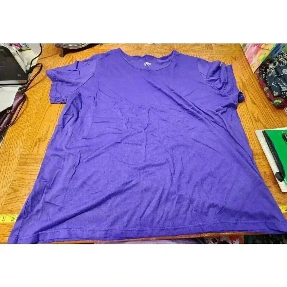 AMERICAN SWEETHEART PURPLE SHORT SLEEVE T-SHIRT PLUS SIZE 4X